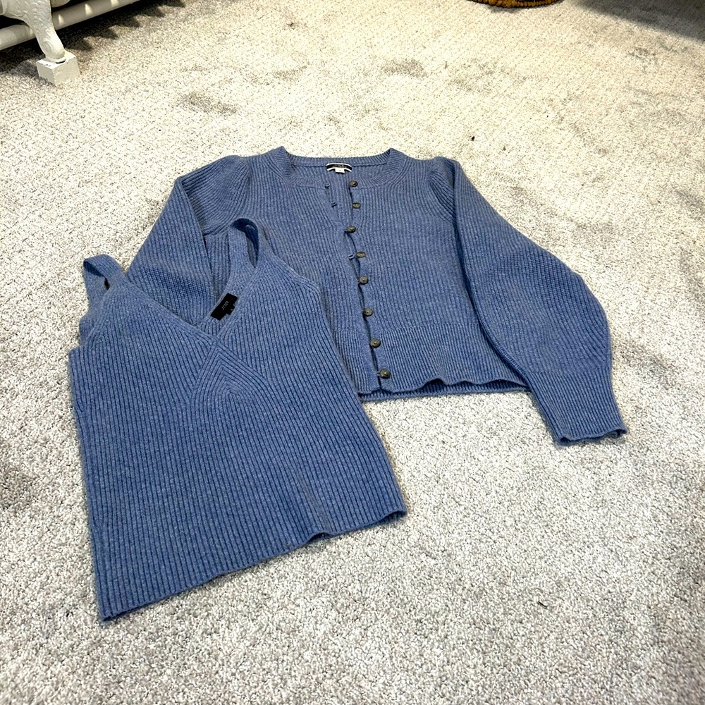J. Crew Cashmere Cardigan set - size Small